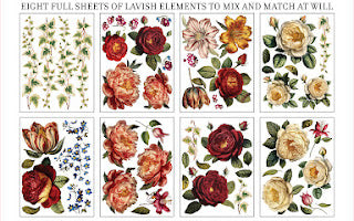 IOD - Collage de Fleurs Transfer (12″X16″ Pad- 8 Sheets) *NEW* 2024 Spring Release