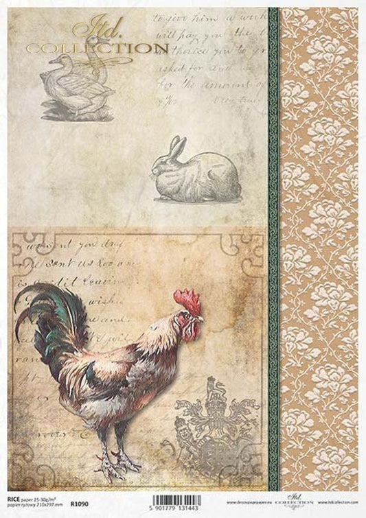 ITD Collection - Rooster Bunny and Duck