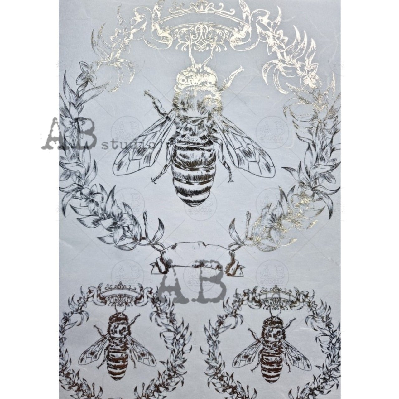 AB Studio - Gilded Royal Bee (Colour + Gold)