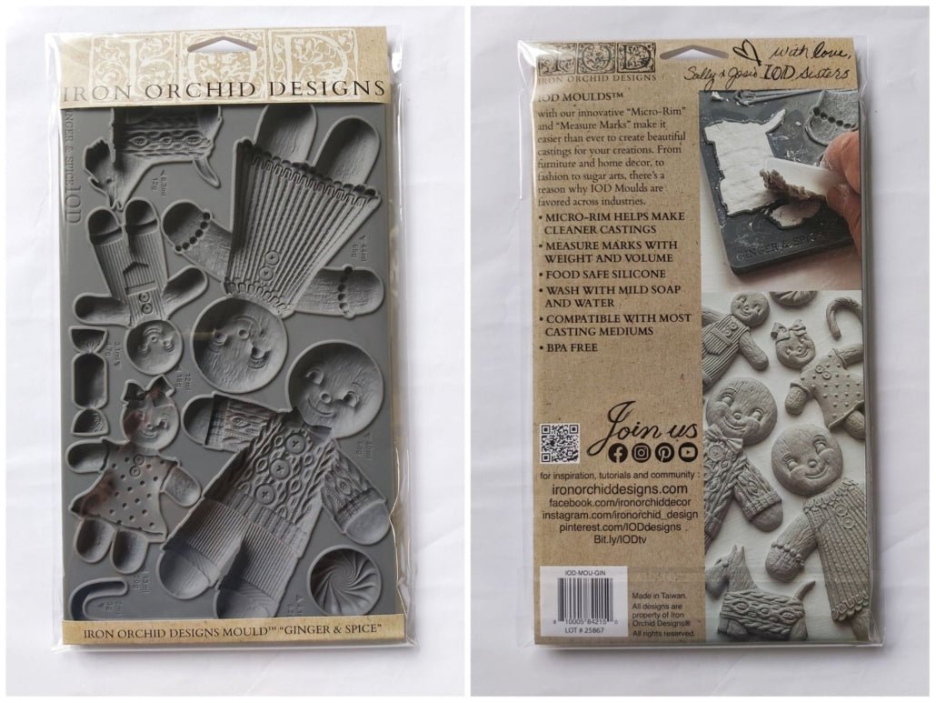 IOD - GINGER & SPICE 6X10 DECOR MOULD™ *NEW* 2023 Christmas Release